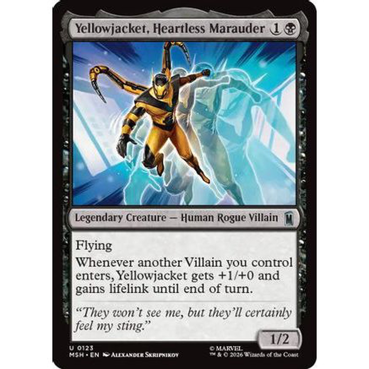 Yellowjacket, Heartless Marauder (MSH-123) - Marvel Super Heroes Foil
