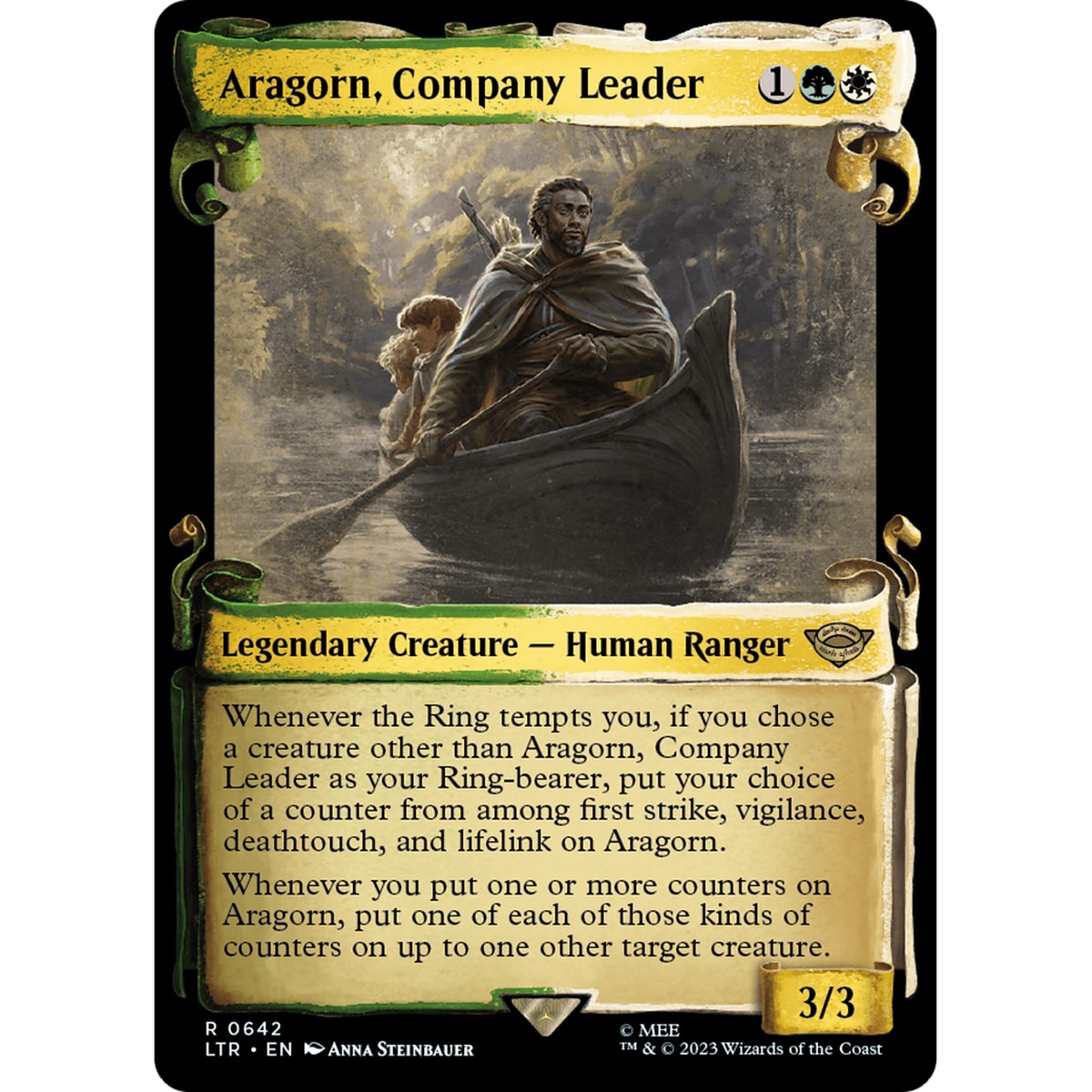 Aragorn, Company Leader (LTR-642) - The Lord of the Rings: Tales of Middle-earth: (Showcase) Foil