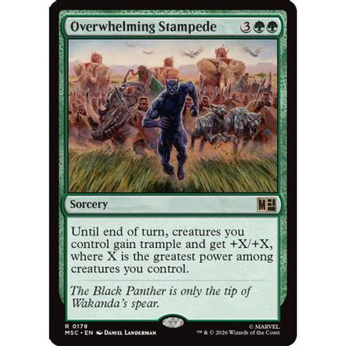 Overwhelming Stampede (MSC-178) - Commander: Marvel Super Heroes
