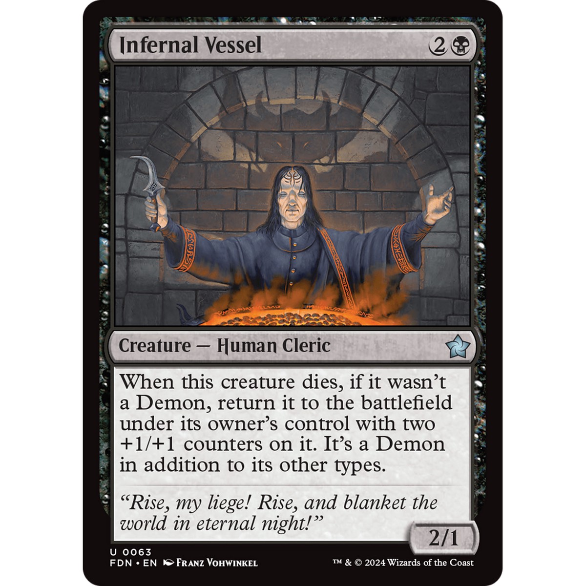 Infernal Vessel (FDN-063) - Foundations Foil