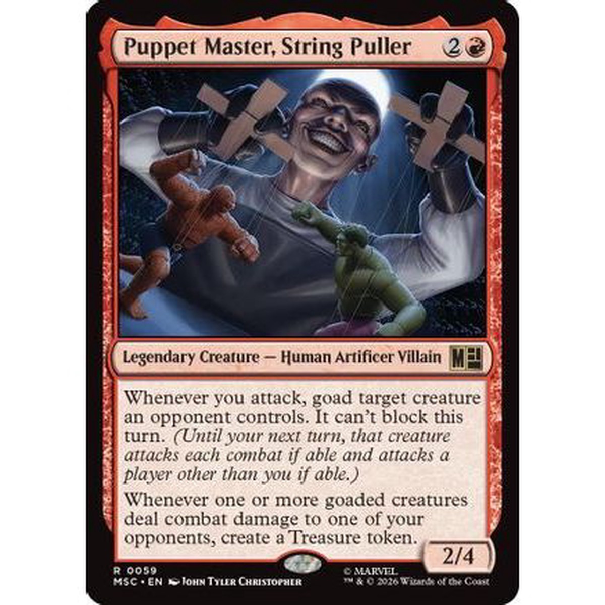 Puppet Master, String Puller (Surge Foil) (MSC-059) - Commander: Marvel Super Heroes Foil