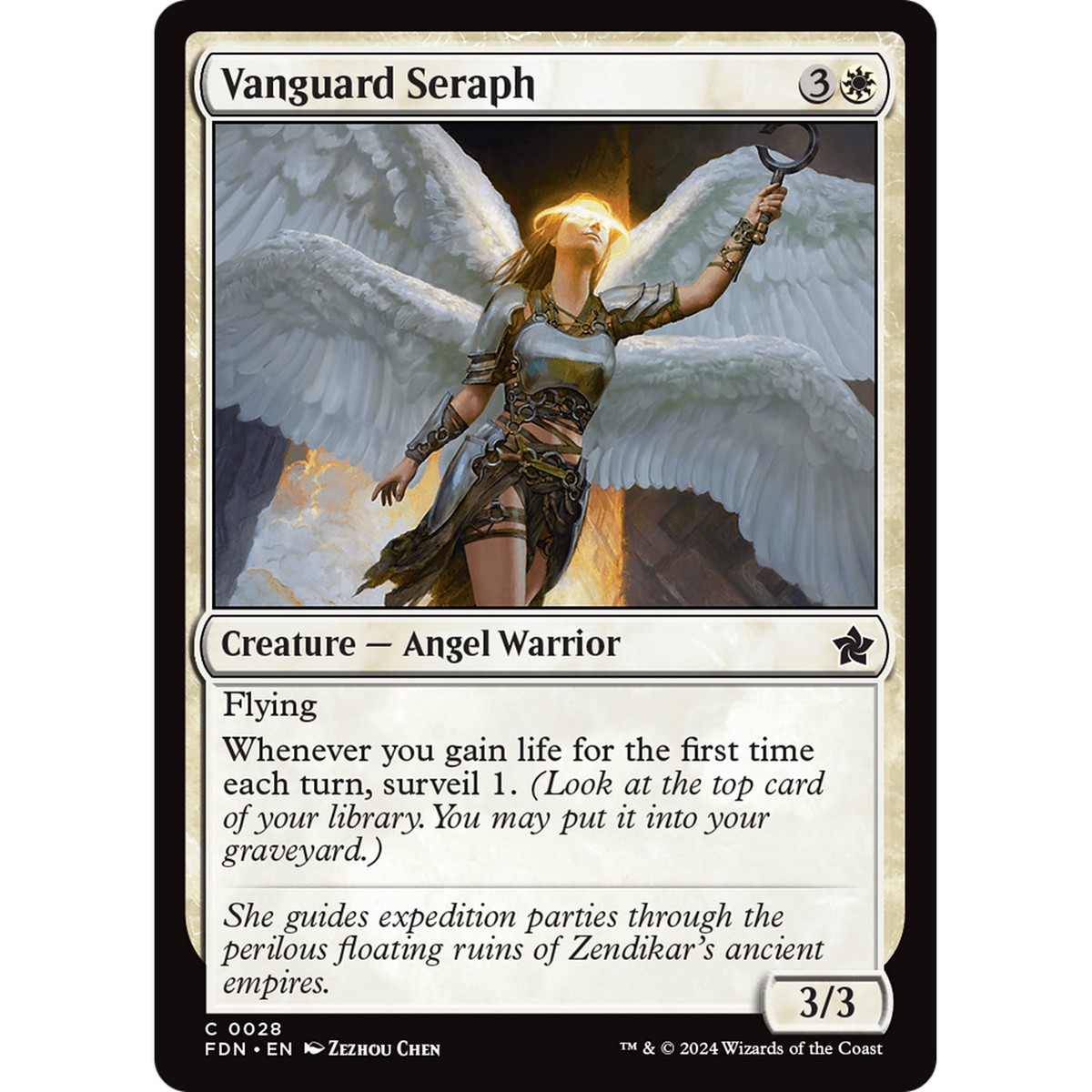 Vanguard Seraph (FDN-028) - Foundations Foil