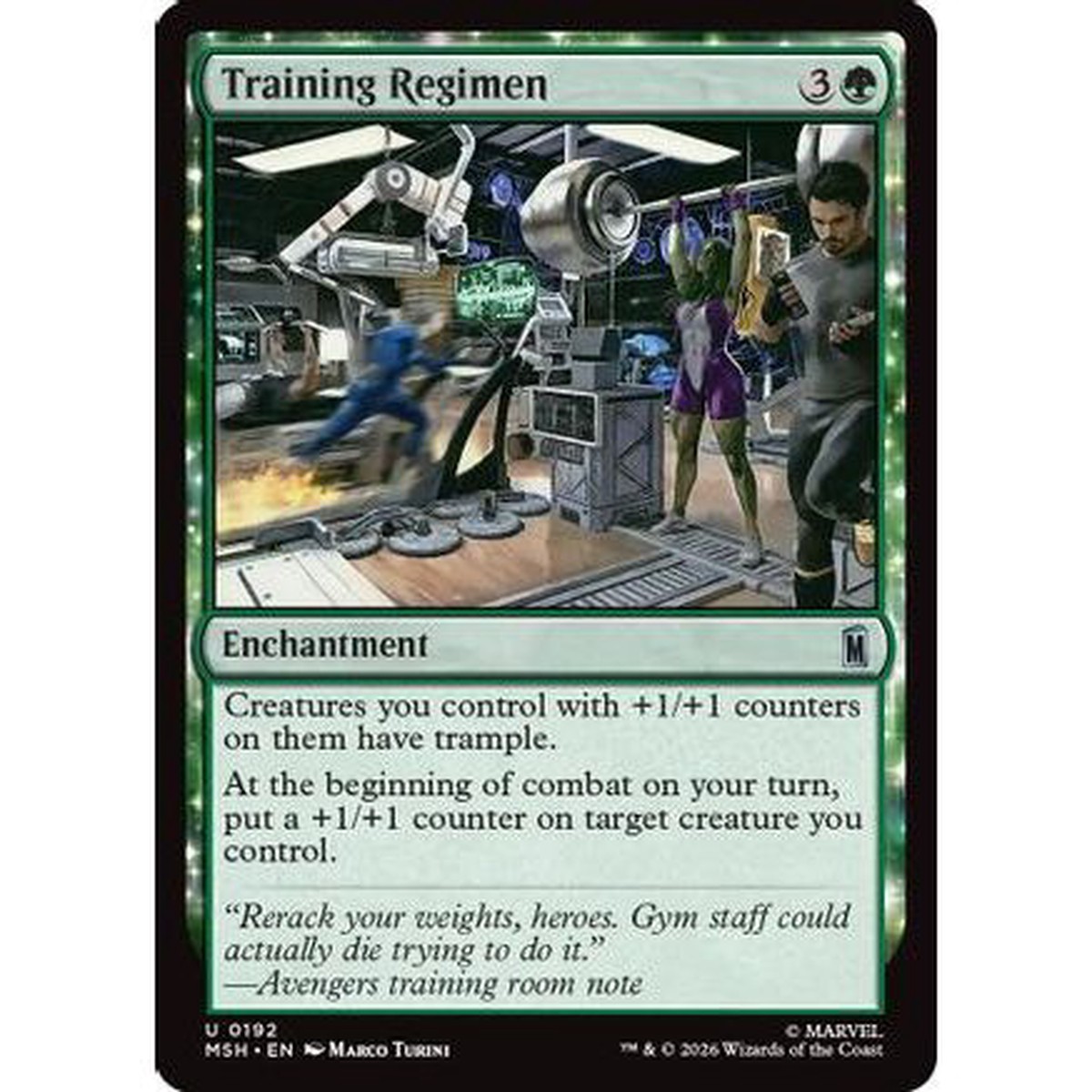 Training Regimen (MSH-192) - Marvel Super Heroes