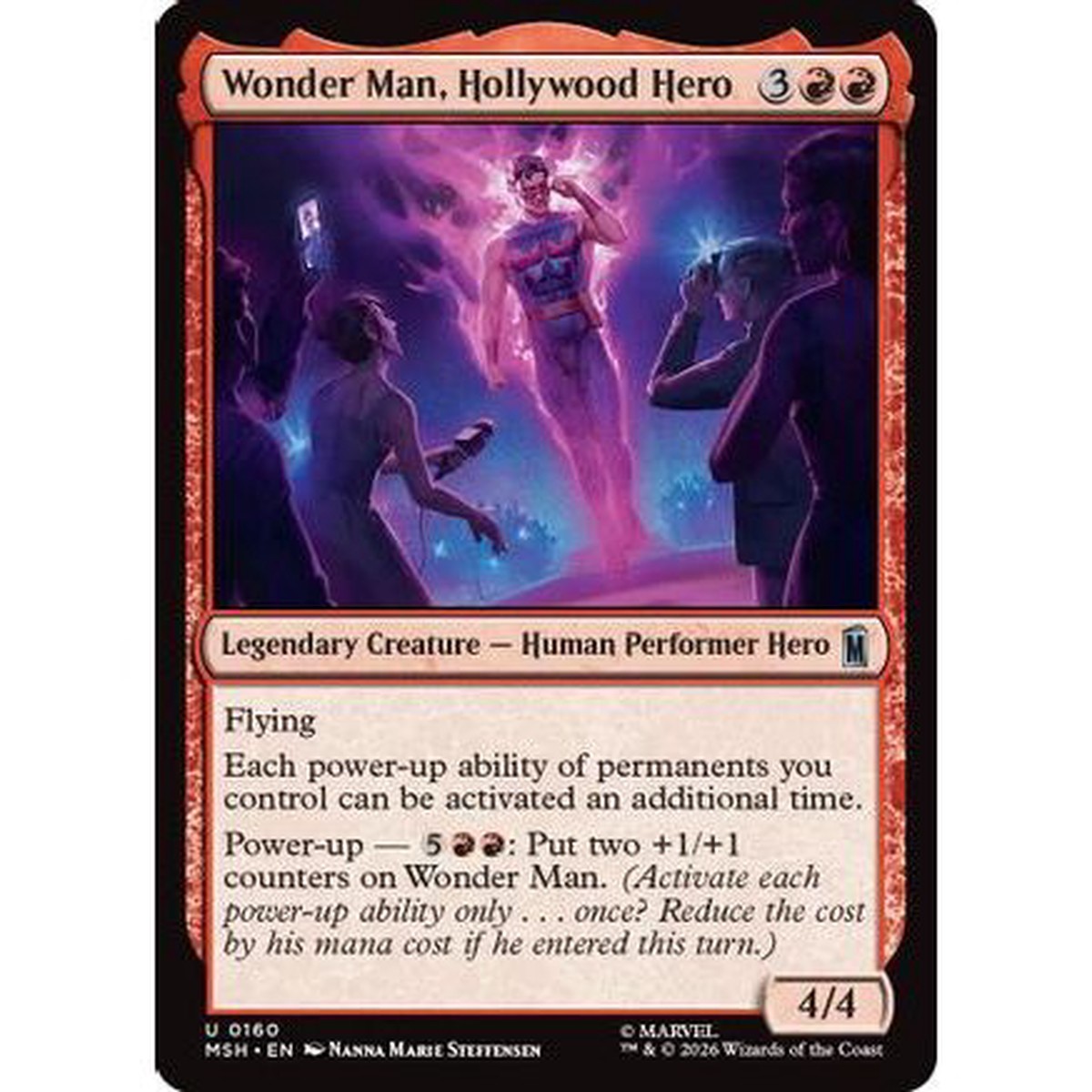Wonder Man, Hollywood Hero (MSH-160) - Marvel Super Heroes Foil