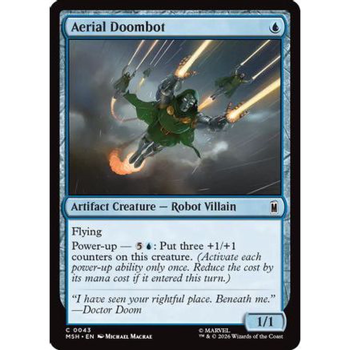 Aerial Doombot (MSH-043) - Marvel Super Heroes