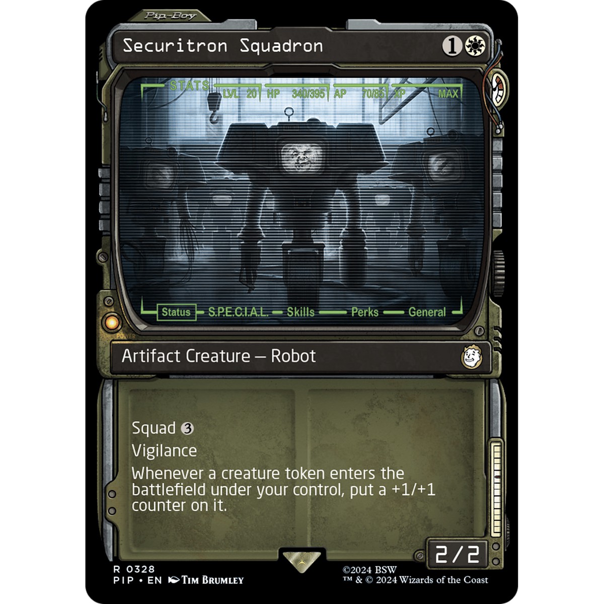 Securitron Squadron (PIP-328) - Fallout: (Showcase) Foil