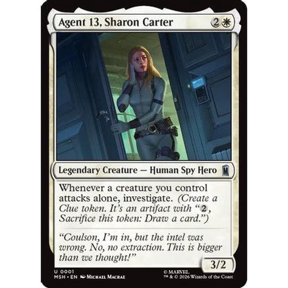 Agent 13, Sharon Carter (MSH-001) - Marvel Super Heroes