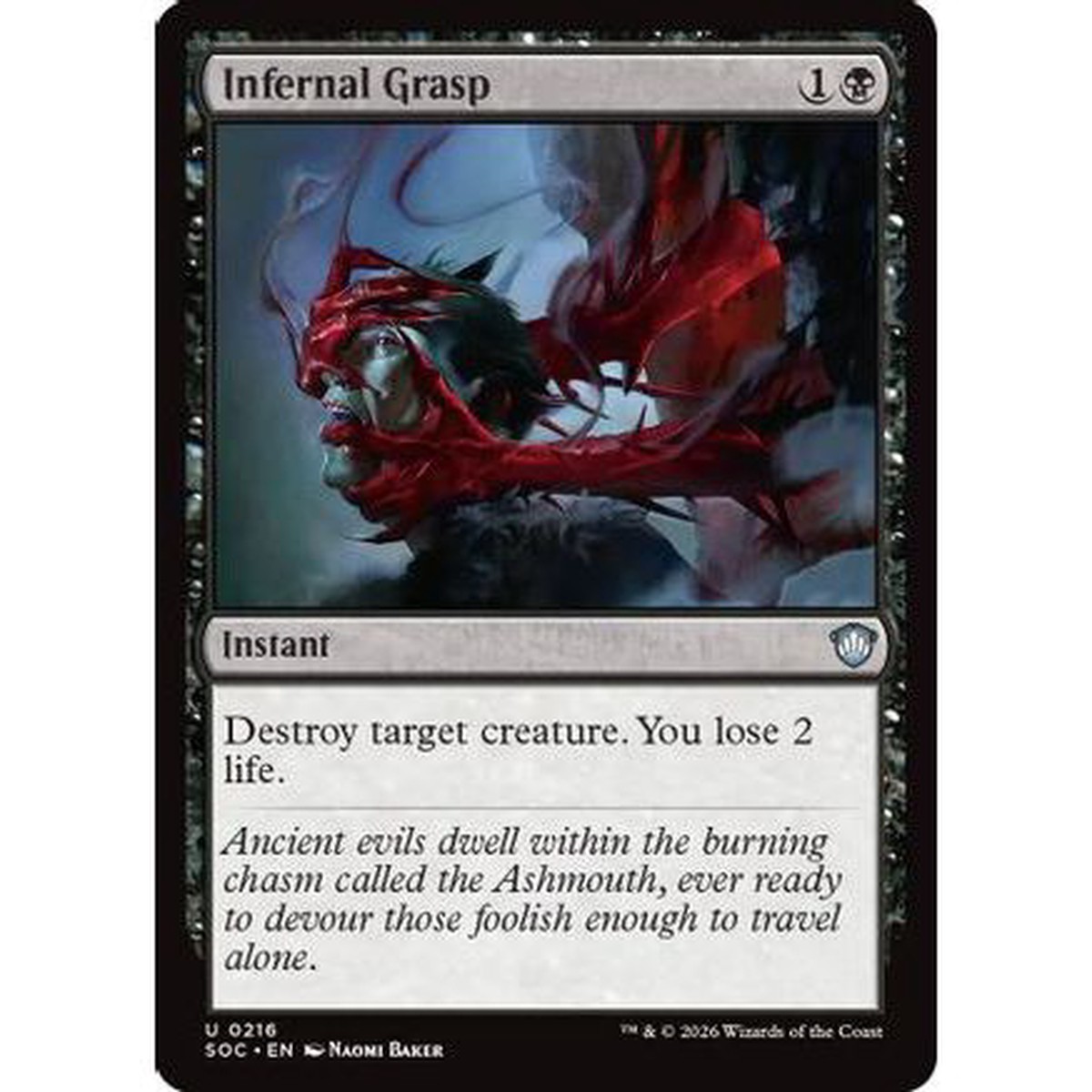 Infernal Grasp (SOC-216) - Commander: Secrets of Strixhaven