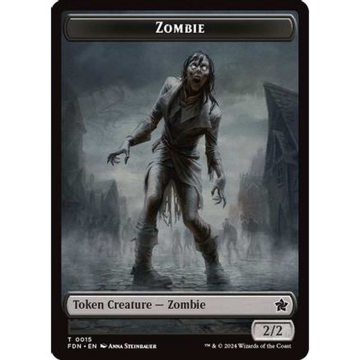 Zombie // Goblin Doubled-Sided Token (FDN-15 // 21) - Foundations Foil