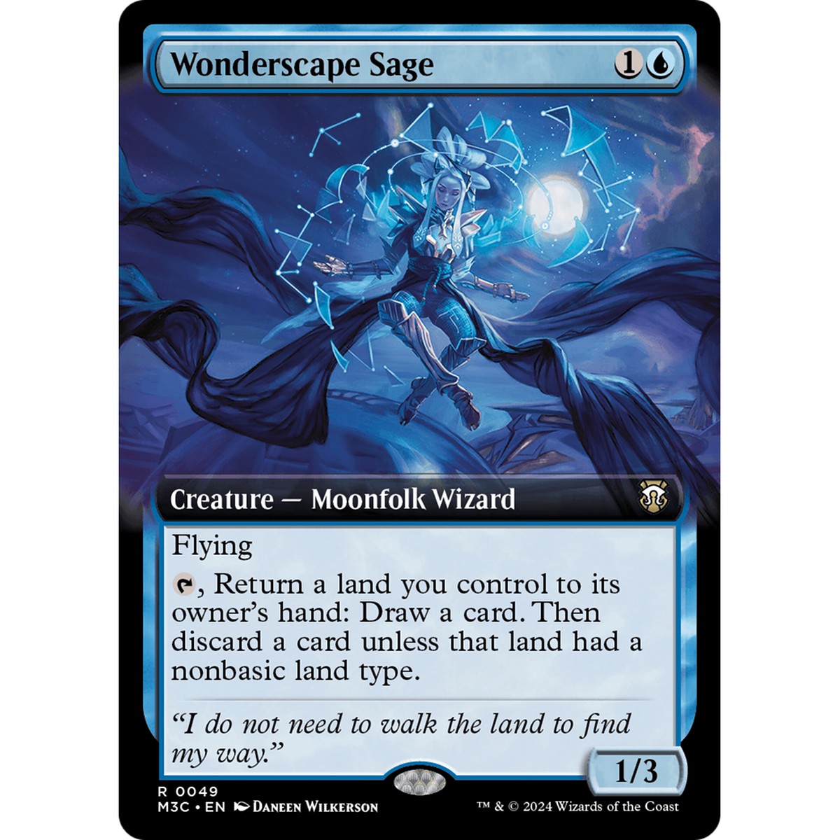 Wonderscape Sage (M3C-049) - Modern Horizons 3 Commander: (Extended Art) Foil