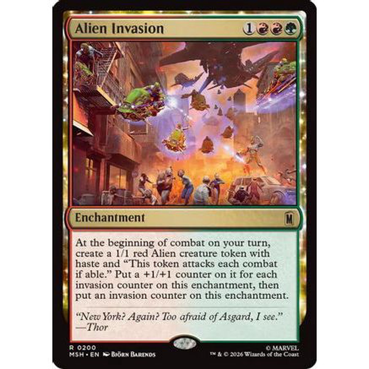 Alien Invasion (MSH-200) - Marvel Super Heroes Foil