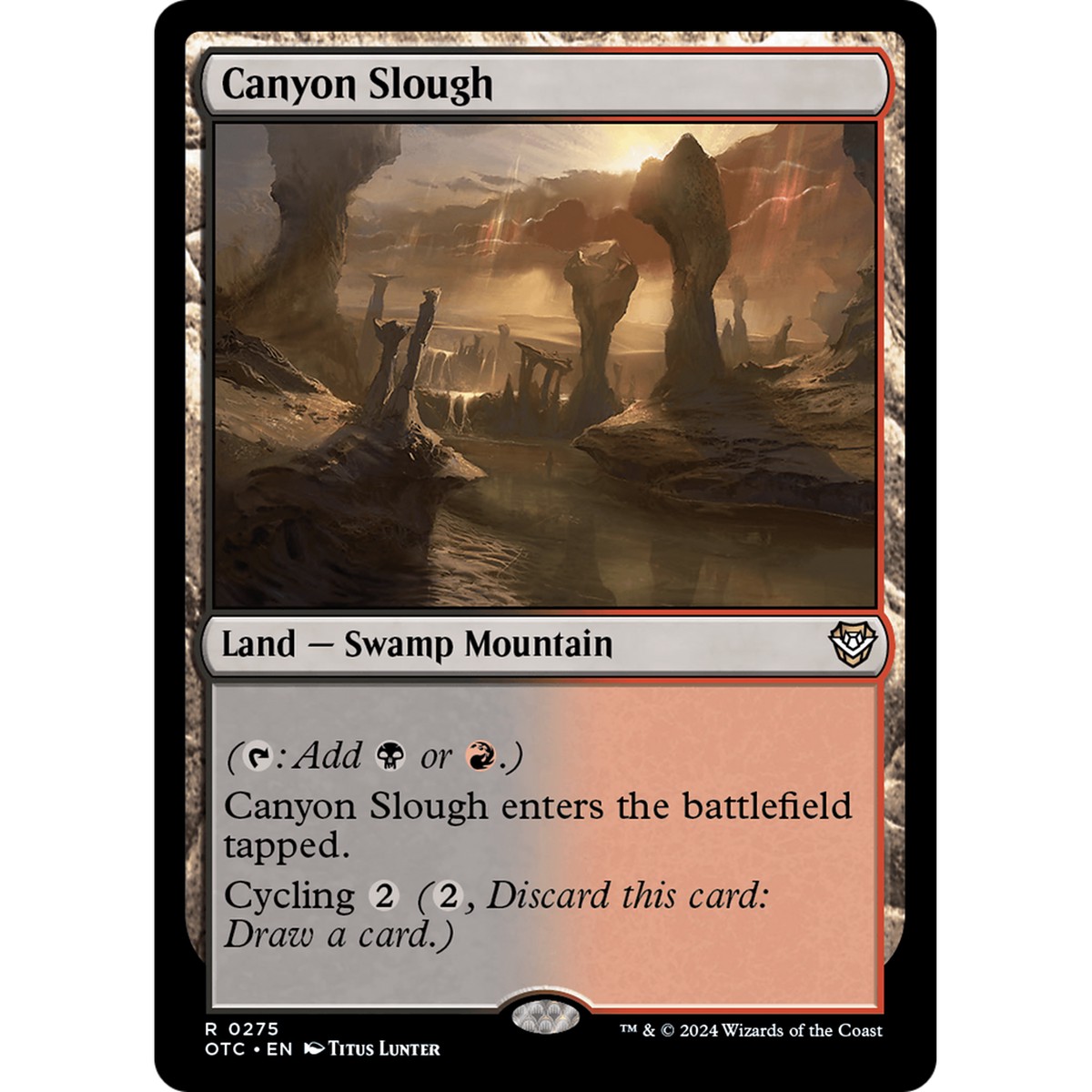 Canyon Slough (OTC-275) - Outlaws of Thunder Junction Commander