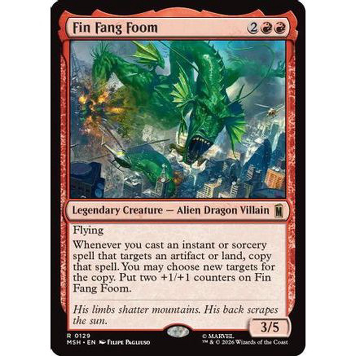 Fin Fang Foom (MSH-129) - Marvel Super Heroes Foil