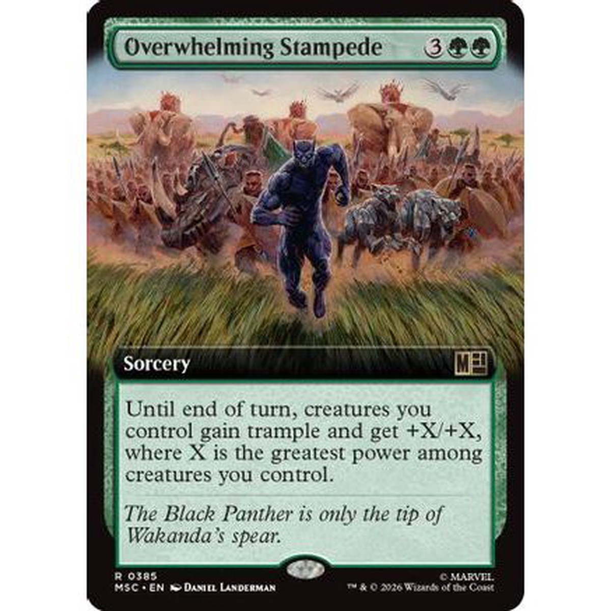 Overwhelming Stampede (Extended Art) (MSC-385) - Commander: Marvel Super Heroes