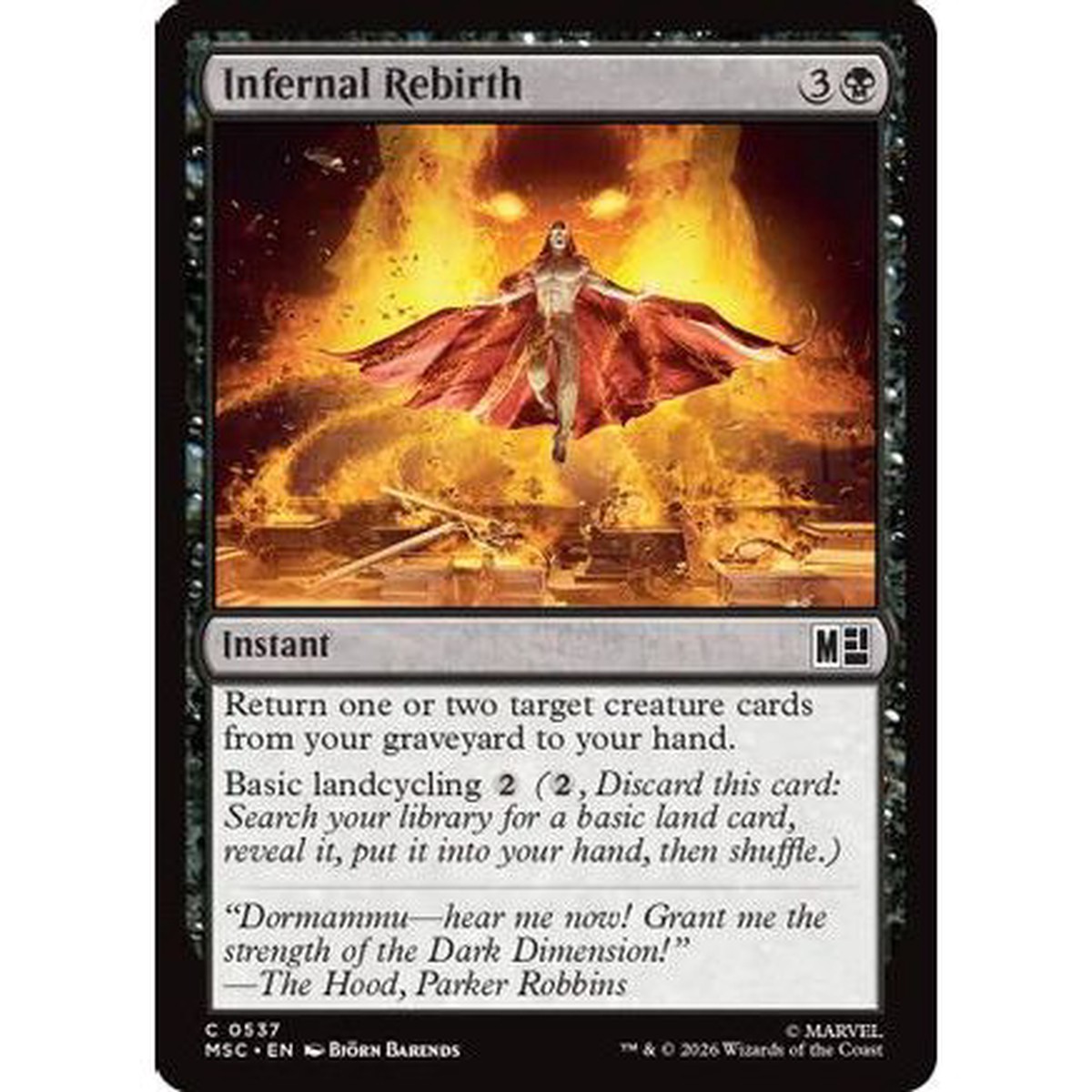 Infernal Rebirth (MSC-537) - Commander: Marvel Super Heroes
