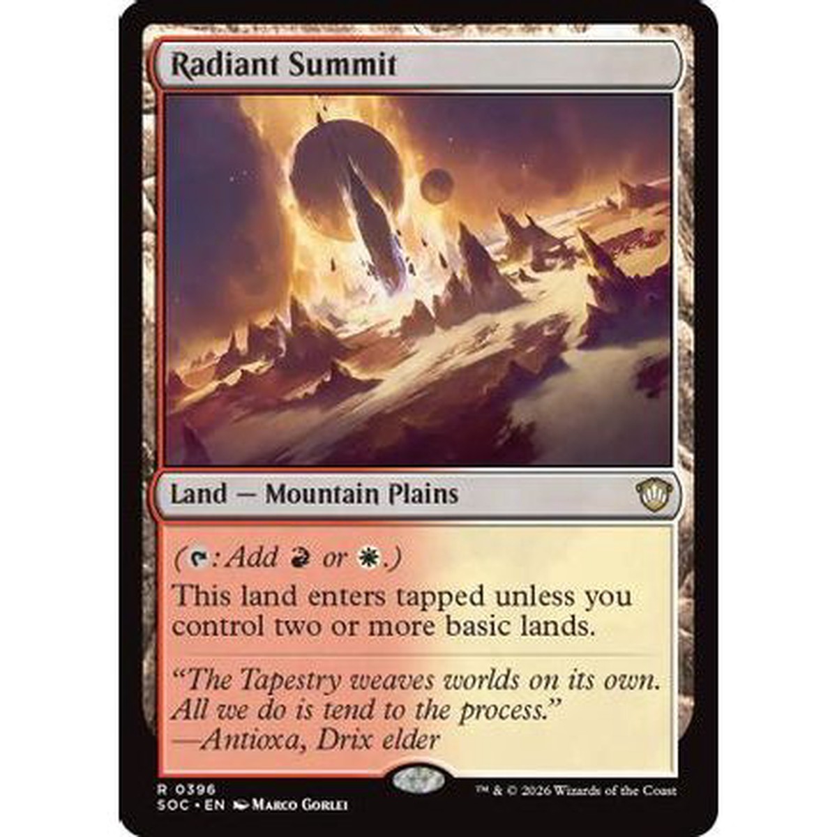 Radiant Summit (SOC-396) - Commander: Secrets of Strixhaven