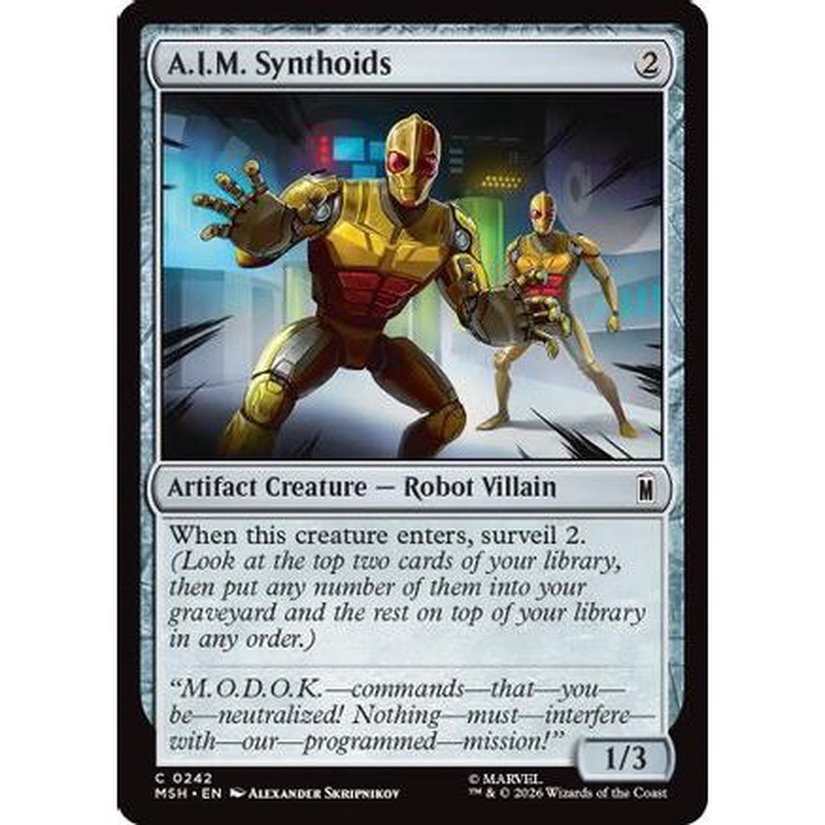 A.I.M. Synthoids (MSH-242) - Marvel Super Heroes