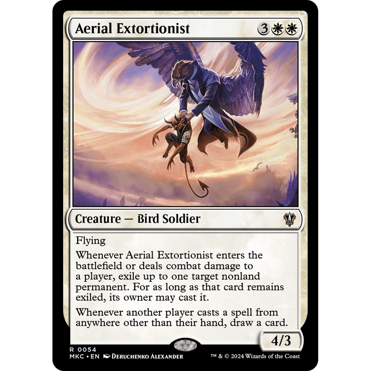 Aerial Extortionist (MKC-054) - Murders at Karlov Manor Commander