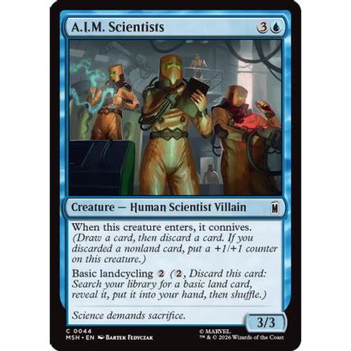 A.I.M. Scientists (MSH-044) - Marvel Super Heroes Foil