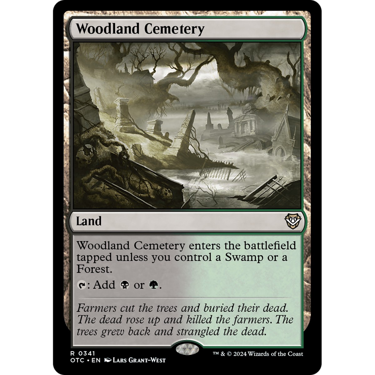 Woodland Cemetery (OTC-341) - Outlaws of Thunder Junction Commander