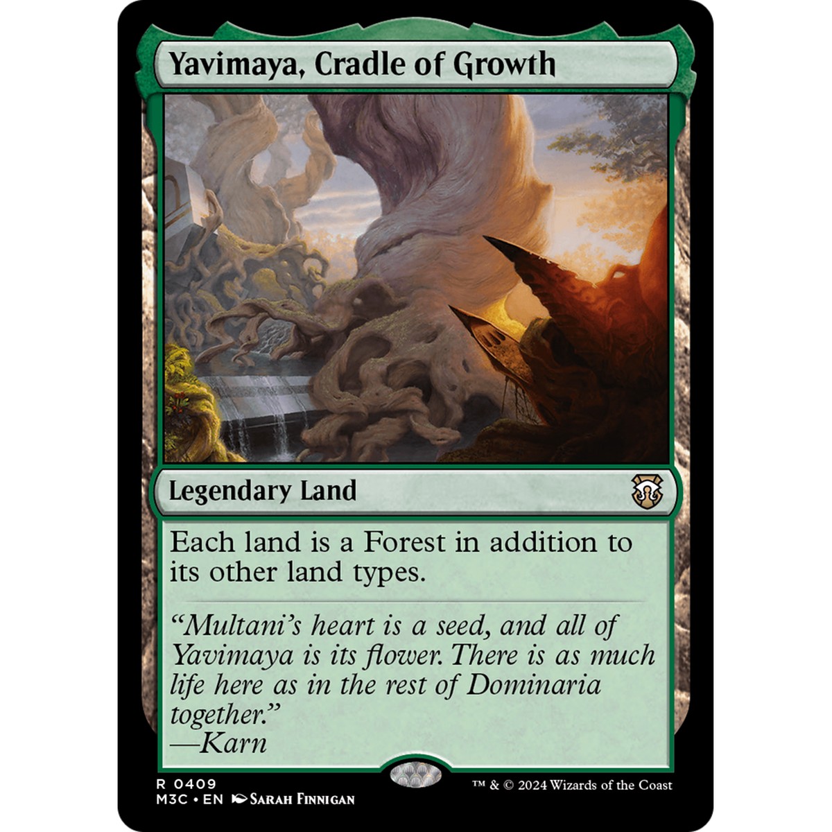 Yavimaya, Cradle of Growth (M3C-409) - Modern Horizons 3 Commander Foil