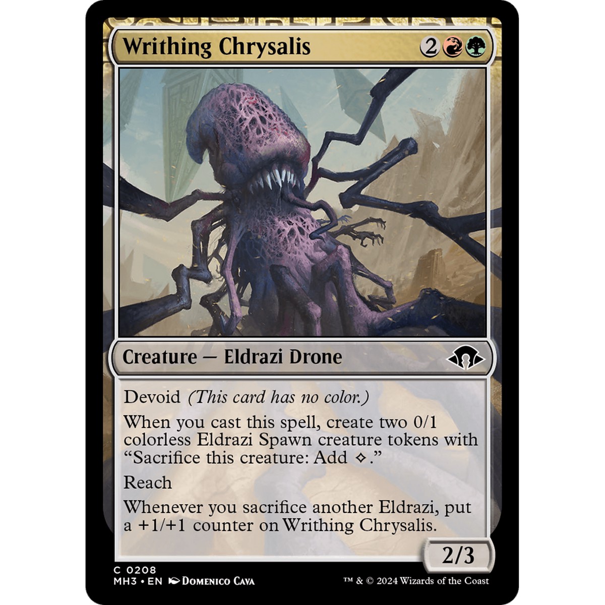 Writhing Chrysalis (MH3-208) - Modern Horizons 3: (devoid)