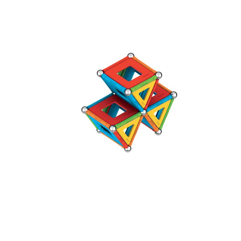 Geomag Supercolor Panels Magnetic Sticks with Metal Balls - 78Pcs 5Y+ Plastic