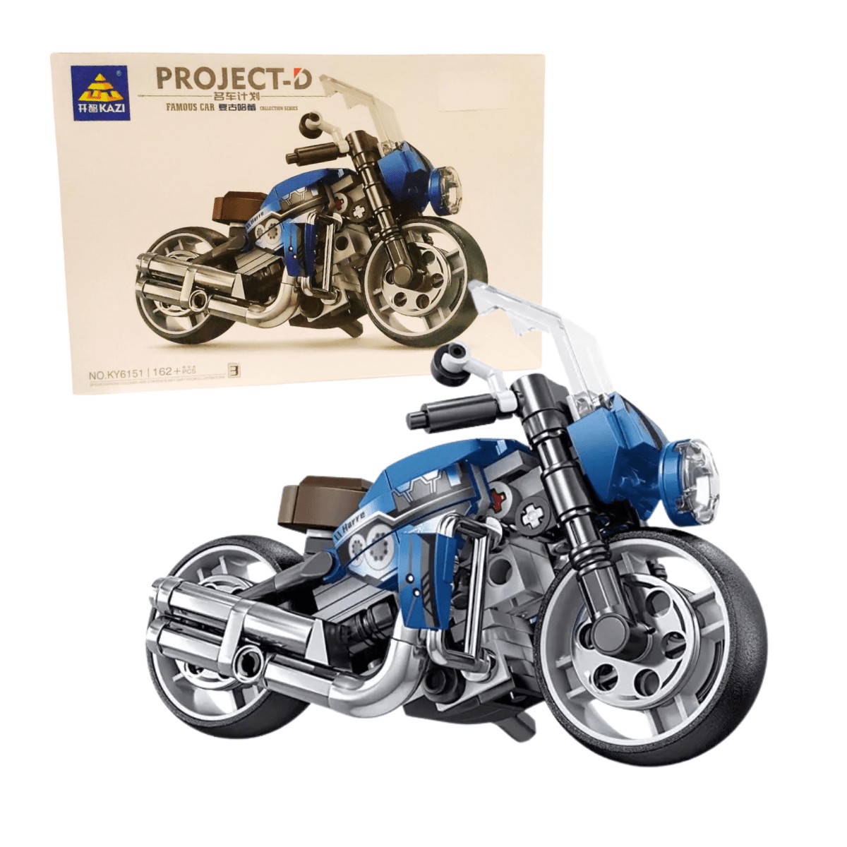 Motorcycle Model DIY Assemble Building Block Set