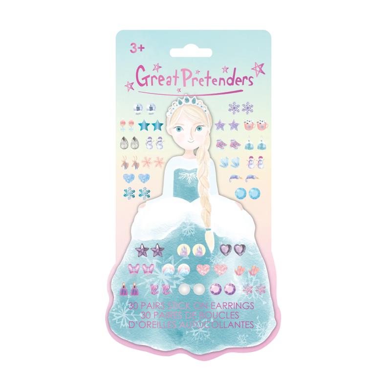 Frosty Sister Stick On Earrings