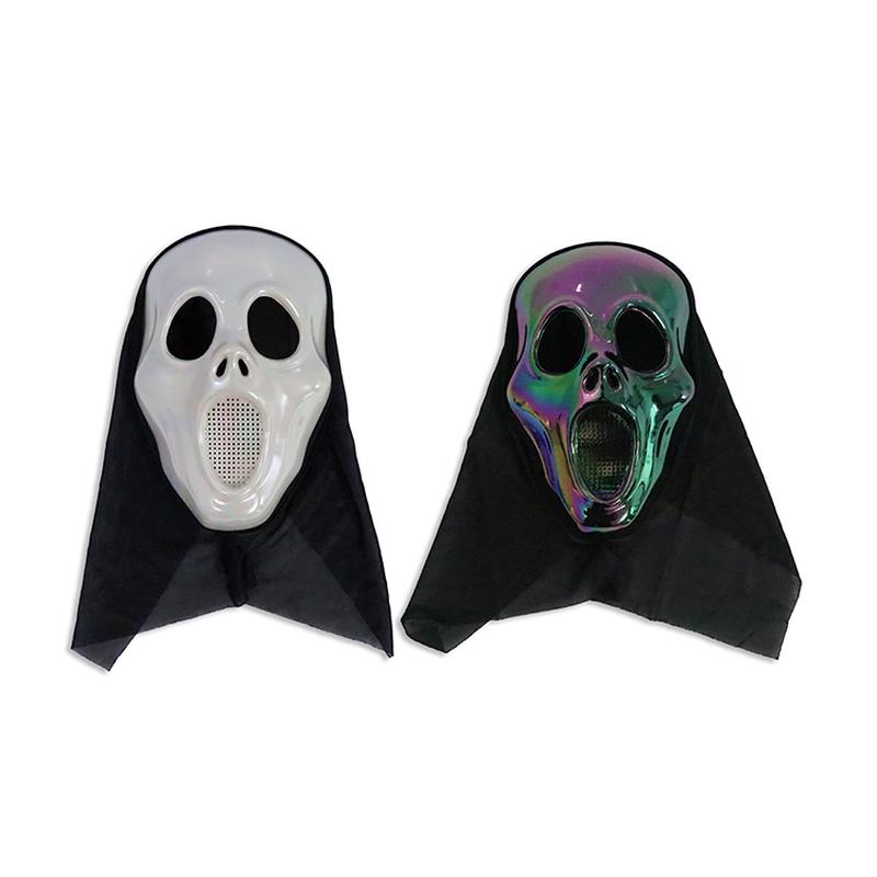 10.8in x 7in Halloween Pearlized Screamer Mask