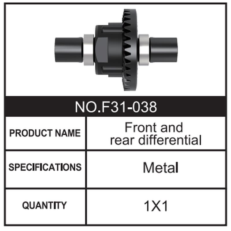 RC Car Front and rear differential F31-038 Accessory Spare Parts for 1:8 M33