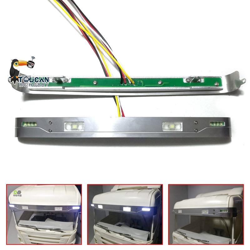 Sun Visor Lamp LED Light for 1/14 RC Tractor Radio Controlled Truck Car Hobby Model Spare Parts 620 730 470 Spare Parts