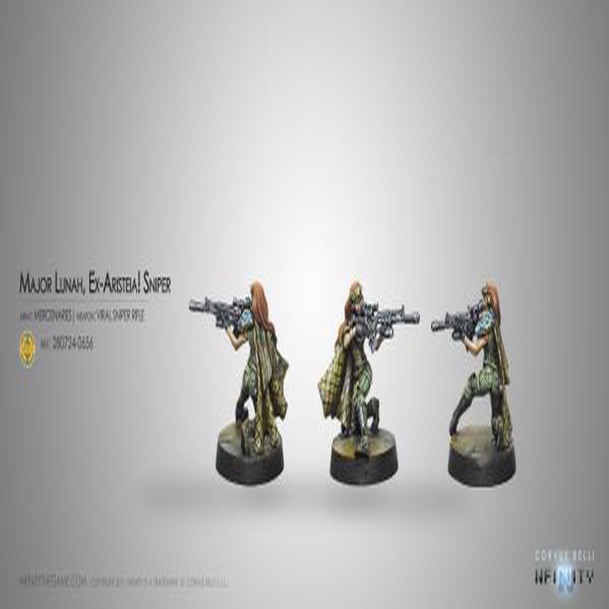 Infinity (#656) Mercenaries: Major Lunah, Ex-Aristeia! Sniper (Viral Sniper Rifle) (1)