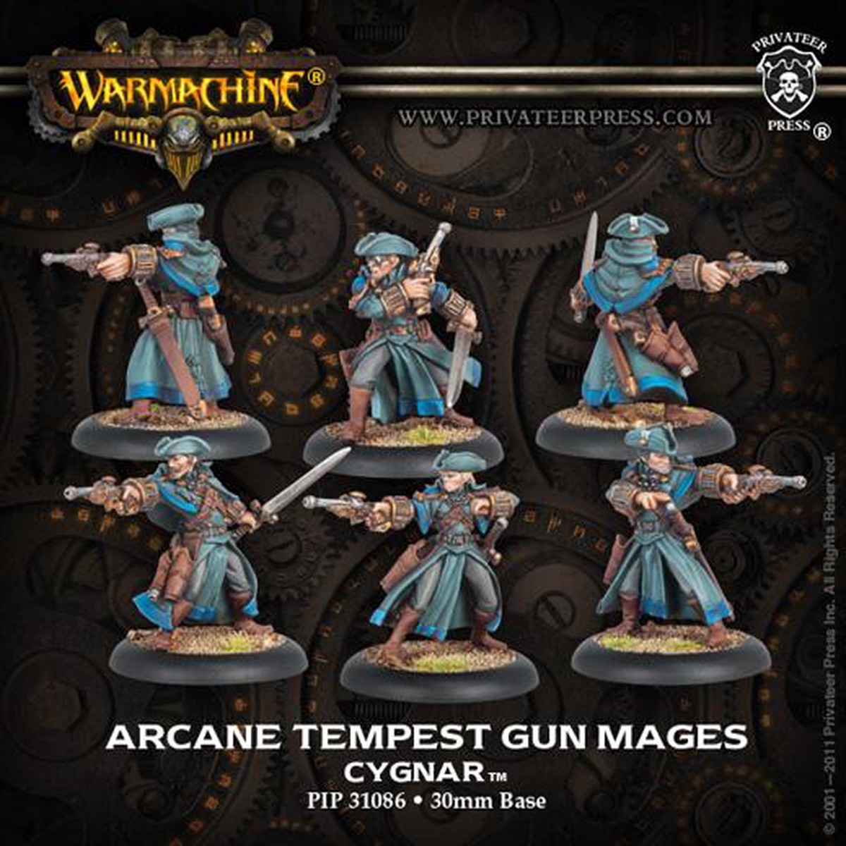 (Cygnar) Arcane Tempest Gun Mages (6)
