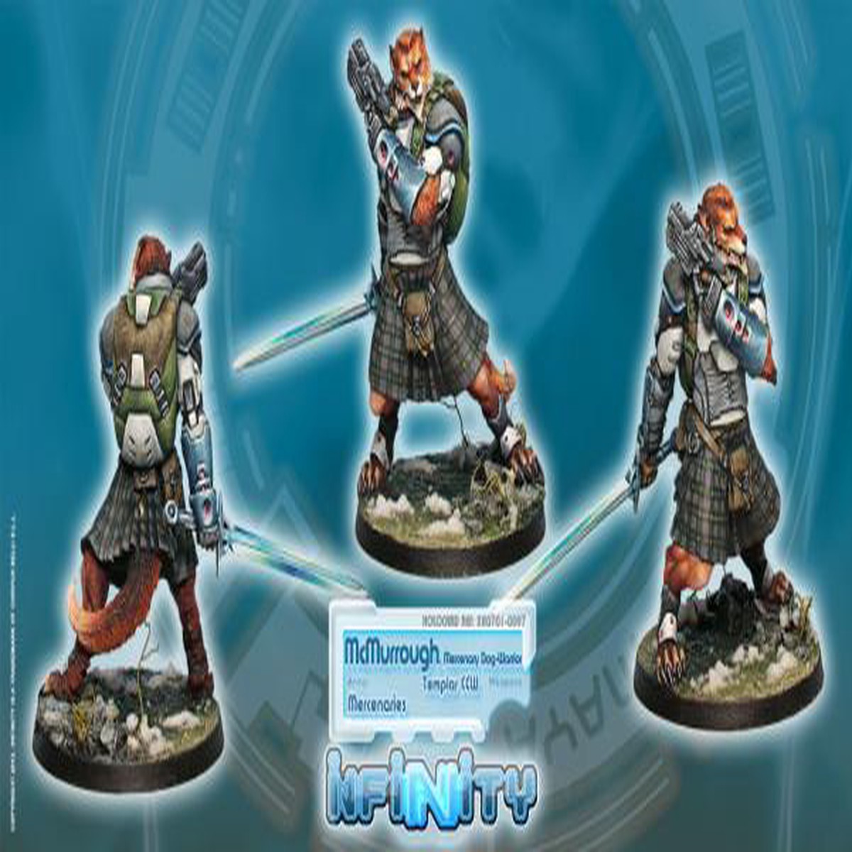 Infinity (#097) Tearlach McMurrough (2 Chain Rifle, Templar CCW)