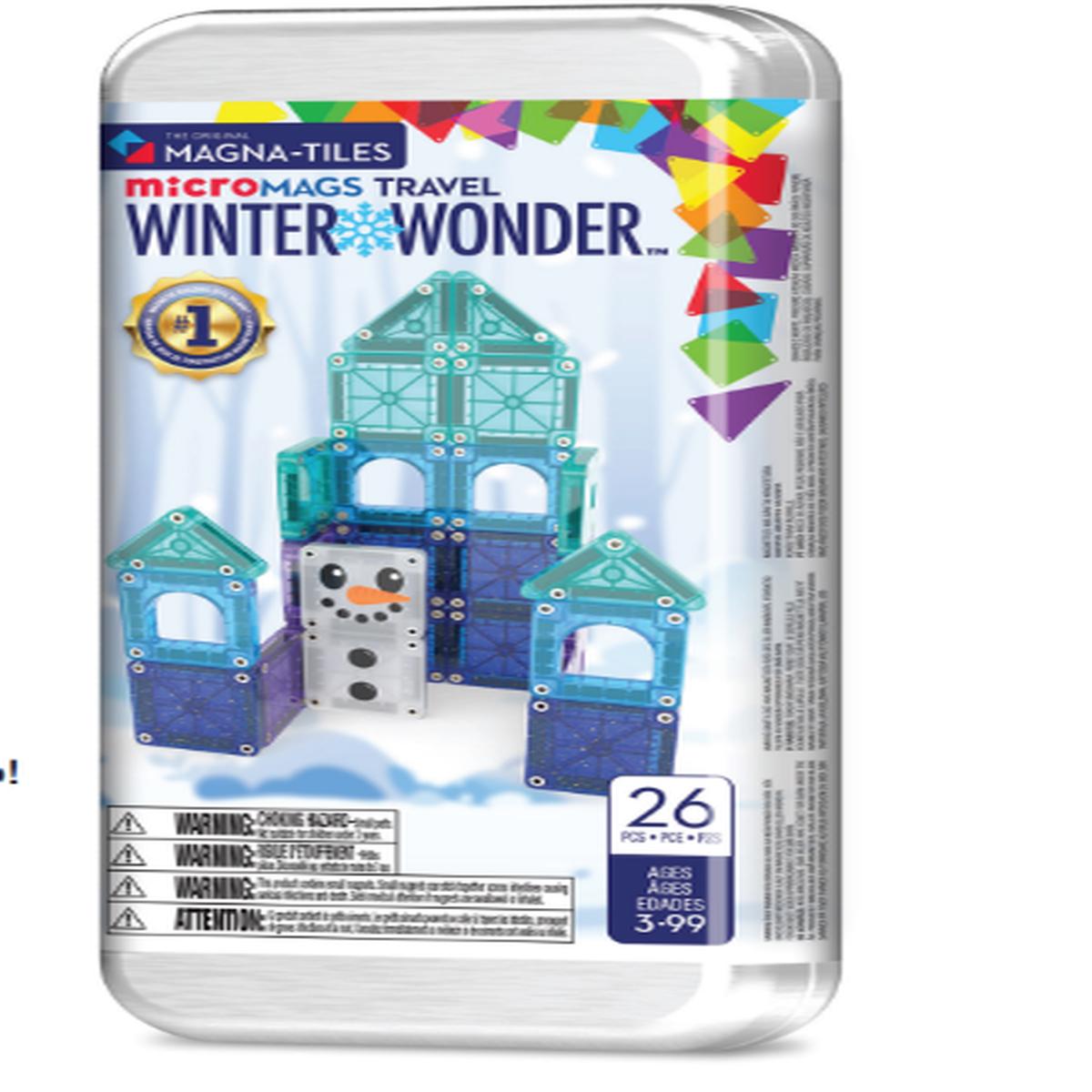 Magna-Tiles microMAGS Winter Wonder Travel Set