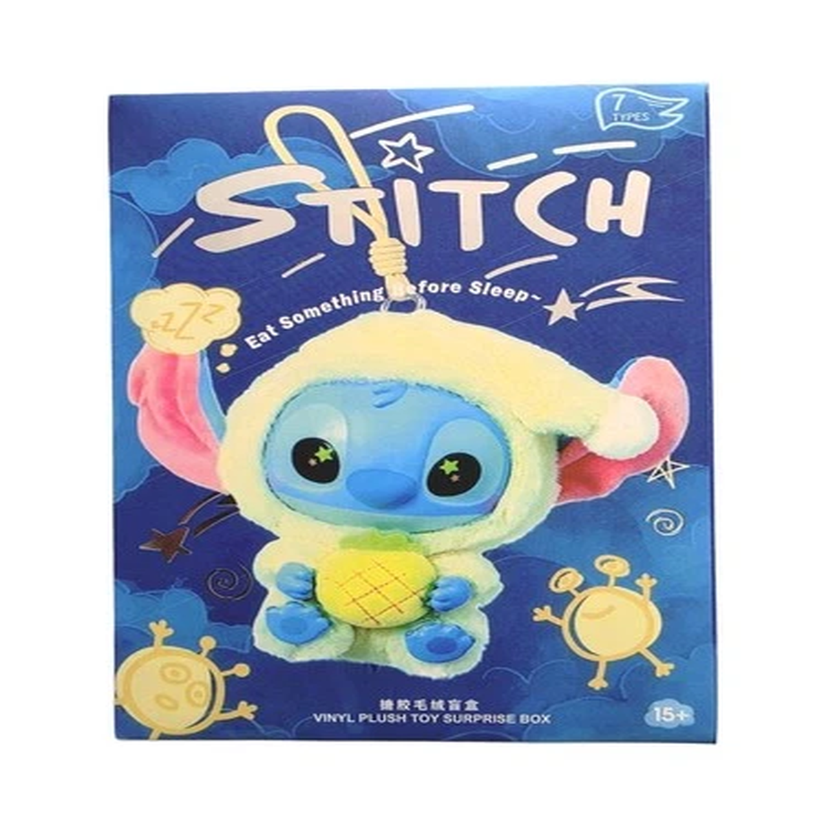 Stitch "Eat Something Before Sleep" Stuffed Animal Blind Box NEW & Original Packaging