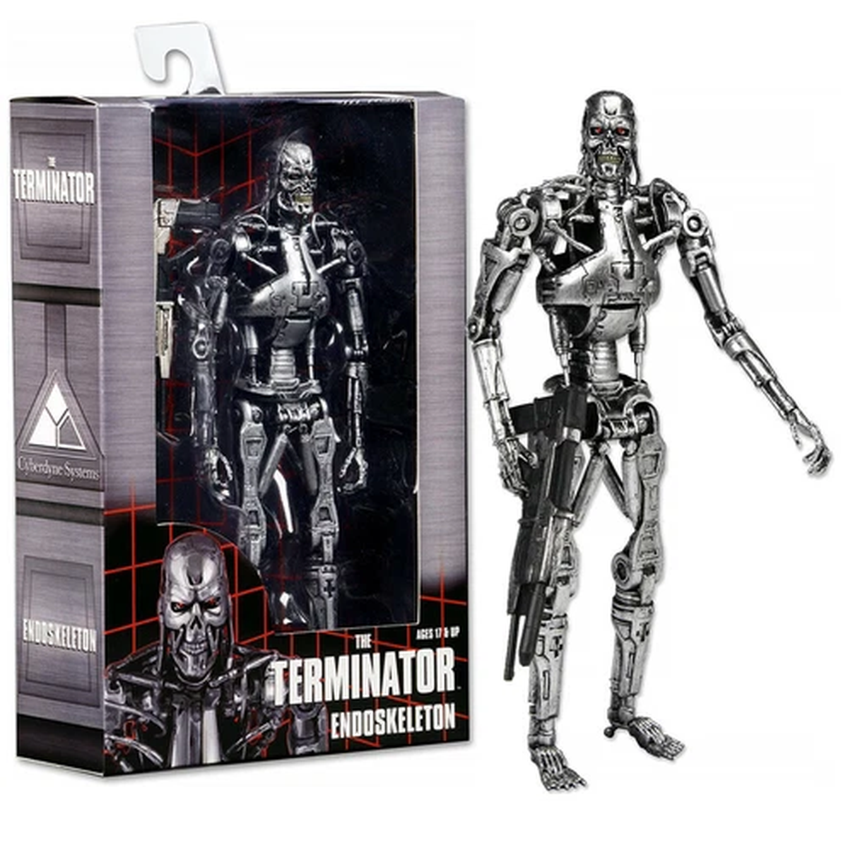 T-800 Terminator 2 Judgment Day Model Endoskeleton Arnold PVC Action Figure 7"
