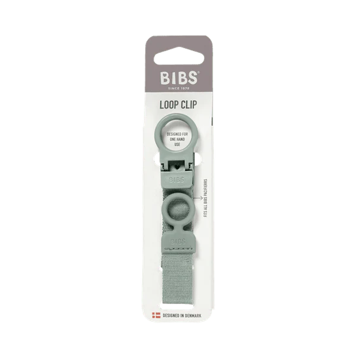BIBS Pacifier Clip Loop - Sage